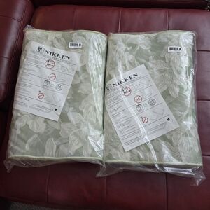 Nikken Green Floral Home Bedding Pillows